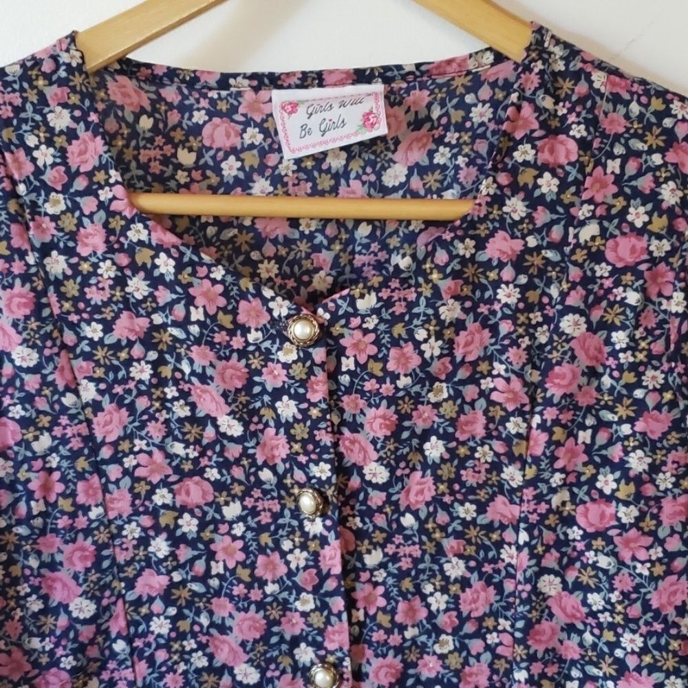 Floral Vintage Cottagecore Dress Size Small. — image 2 of 4